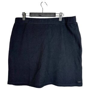 Joules Hatty Black Quilted A Line Textured Skirt Size 12 NEW with Tags